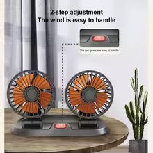 Long Double Head Car Fan