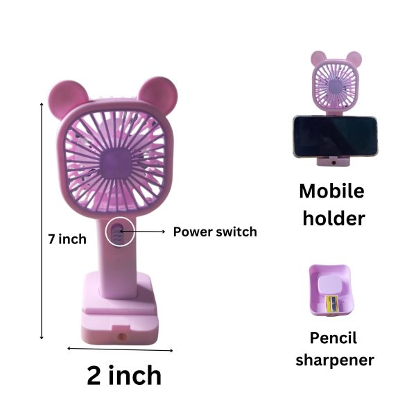Portable Mini Fan With Sharpener
