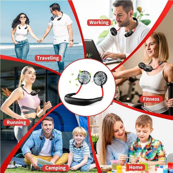 Hands-free Mini Neck Fans