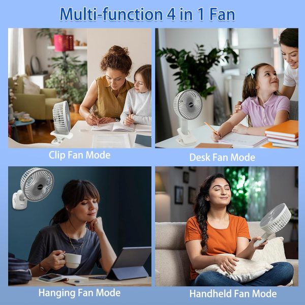 New Portable Desktop Fan ( 4 IN 1 )