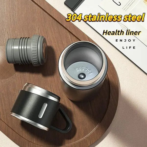 Double-layer Stainless Steel Vacuum Flask Set
