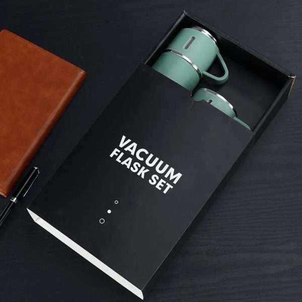 Double-layer Stainless Steel Vacuum Flask Set