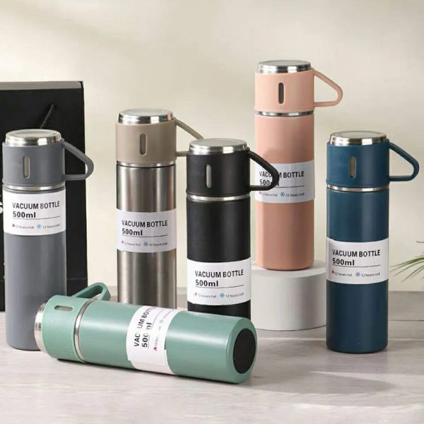 Double-layer Stainless Steel Vacuum Flask Set