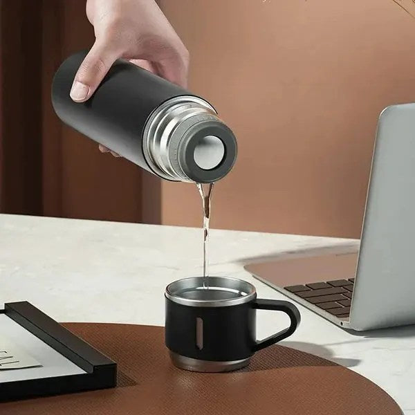 Double-layer Stainless Steel Vacuum Flask Set