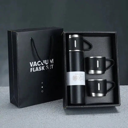 Double-layer Stainless Steel Vacuum Flask Set