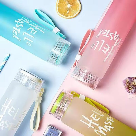 Frosted Glass Water Bottle
