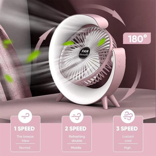 Multi-functional Led Desktop Fan