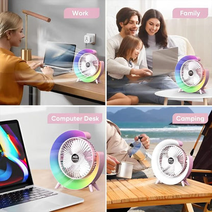 Multi-functional Led Desktop Fan