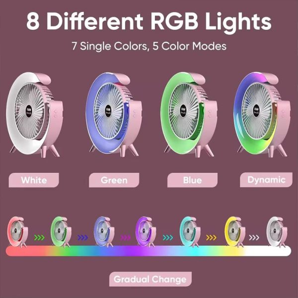 Multi-functional Led Desktop Fan