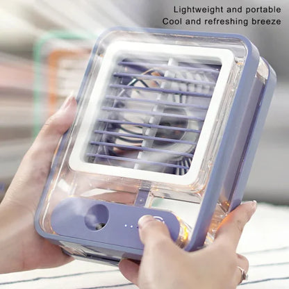Portable Air Conditioner Fan With Mist Humidifier